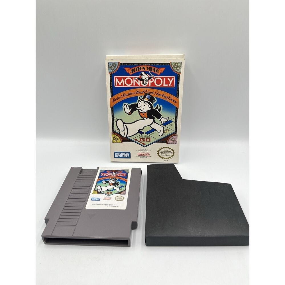 Vintage Monopoly for NES Nintendo Entertainment System CIB - Very Good Condition